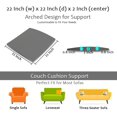 thumbnail image 2 of Couch Cushion Supports for Sagging Seat 22'' x 22'' High Density 40D Curved Foam Sofa Cushion Support Under The Saggy Pads Firmer Foam Lifters for Saggy Couch (Grey (Set of 2), 22 Inch * 22 Inch), 2 of 12