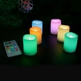 Candle Choice 6 Color Changing Flameless Votive Candles, Indoor/Outdoor, Remote Controlled