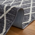 thumbnail image 6 of Safavieh Easy Care Conway Cross Polyester Machine Washable Area Rug, Gray/Ivory, 5' x 8', 6 of 12