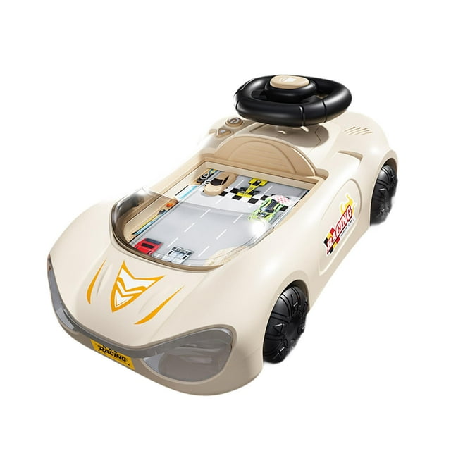 Volante de juguete para niños pequeños, niños y niñas. Beige Marrón
