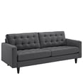 thumbnail image 2 of Modway Empress Upholstered Fabric Sofa in Gray, 2 of 4