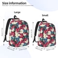 thumbnail image 4 of Balery Beautiful Flower Vintage Canvas Backpack for Men and Women - Large Capacity, Durable Travel Laptop Bag for School, Work, Hiking, and Outdoor Activities, 4 of 7