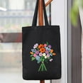 thumbnail image 1 of de inicio de de bolsa de asas de lona s de de Flor de gota de rocío Hugo Tote De Lona Bordado, 1 of 7