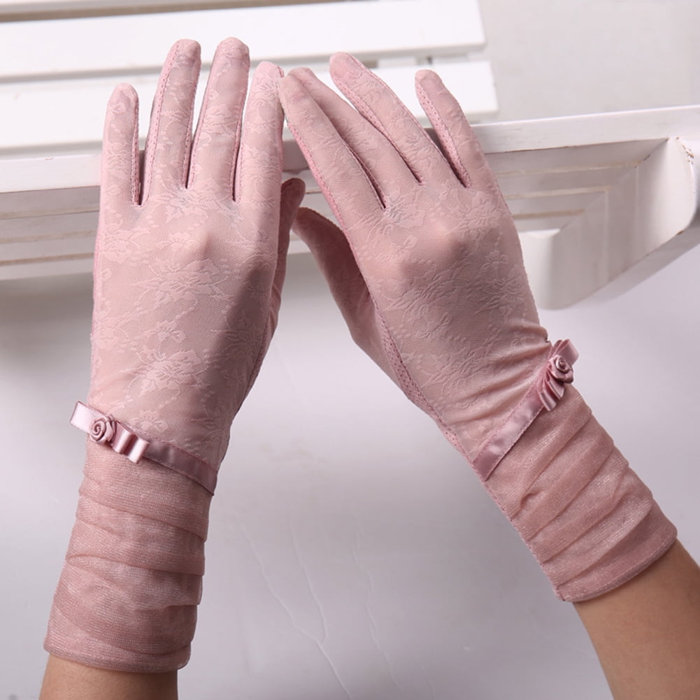 Women Summer Lengthen Sunscreen Gloves Sun UV Protection Driving Gloves