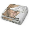 thumbnail image 3 of Ryan Actor Reynolds Throw Blanket Soft Plush Travel Blanket for Bedroom Living Room Couch Office 50"X40", 3 of 9
