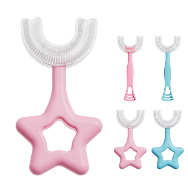 Billuyoard Cepillo de para bebé ergonómico de doble cara de silicona de 360 grados, cepillo de Manual en forma de U, cuidado Type11 NO11 Billuyoard HA009123-04
