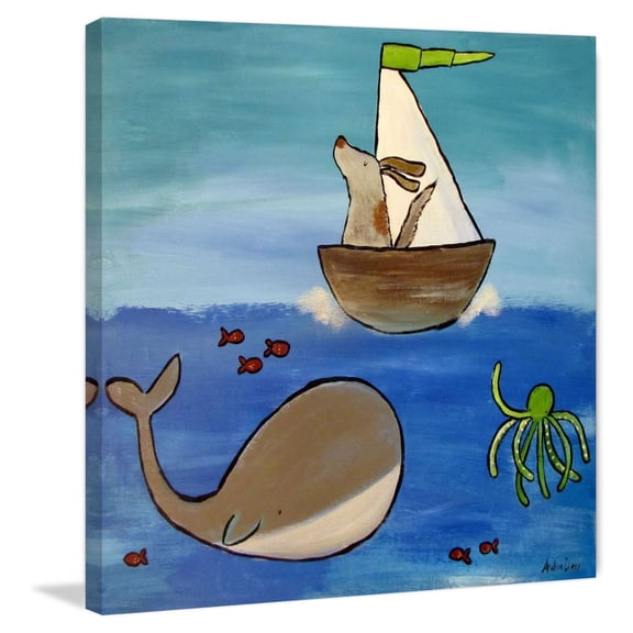 Marmont Hill - "Adventure Awaits" by Andrea Doss Painting Print on Wrapped Canvas