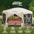 thumbnail image 4 of CLAM Quick-Set Pavilion 12.5 Foot Portable Outdoor Canopy Shelter, Tan, 4 of 11