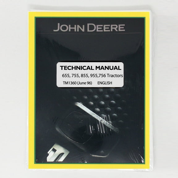 John Deere 655, 755, 855, 955, 756, 856 Utility Tractor Service Manual - Part Number # TM1360