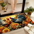thumbnail image 2 of JML Outdoor Mat Non Slip Doormat 24"x36" Front Door Mat Outside Absorbent Rubber Mat Entryway Rug Floor Mat,Sunflower Rooster, 2 of 8