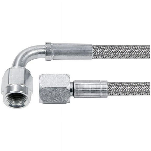 Allstar Performance 36in #4 Line -4 Str/-4 90 Deg Tube Style ALL46404-36