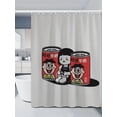 thumbnail image 4 of Cortina de ducha impermeable antimoho Wangwang para accesorios de baño, juego de cortinas, tela de baño, productos opacos y lavables para el hogar, 4 of 5