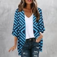 thumbnail image 2 of Nmnitkp Summer Cardigan,Womens Cardigan Floral Print Kimonos Loose Tops Half Sleeve Shawl Chiffon Cardigan Casual Beach Cover Ups, 2 of 5