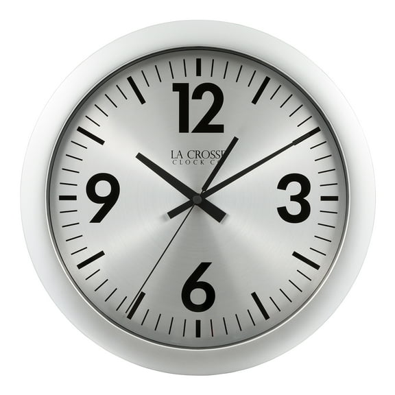 La Crosse Clock 11.5 In. Jett Analog Quartz Wall Clock with Silent Movement, 404-3229