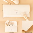 thumbnail image 6 of DUcare 7-Piece Professional Travel Makeup Brush Set – Compact Luxury Brushes with Beige-Accented Pouch, 6 of 11