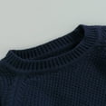 thumbnail image 4 of Baby Girl Boy Knit Pullover Sweater Fall Winter Warm Sweatshirt Tops with Pocket, 4 of 6