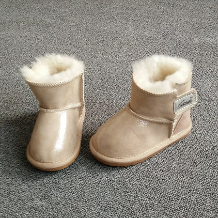 

Toyella One of the children s new sheep fur boots color baby baby toddler shoes boots slip shoes for men and women 17