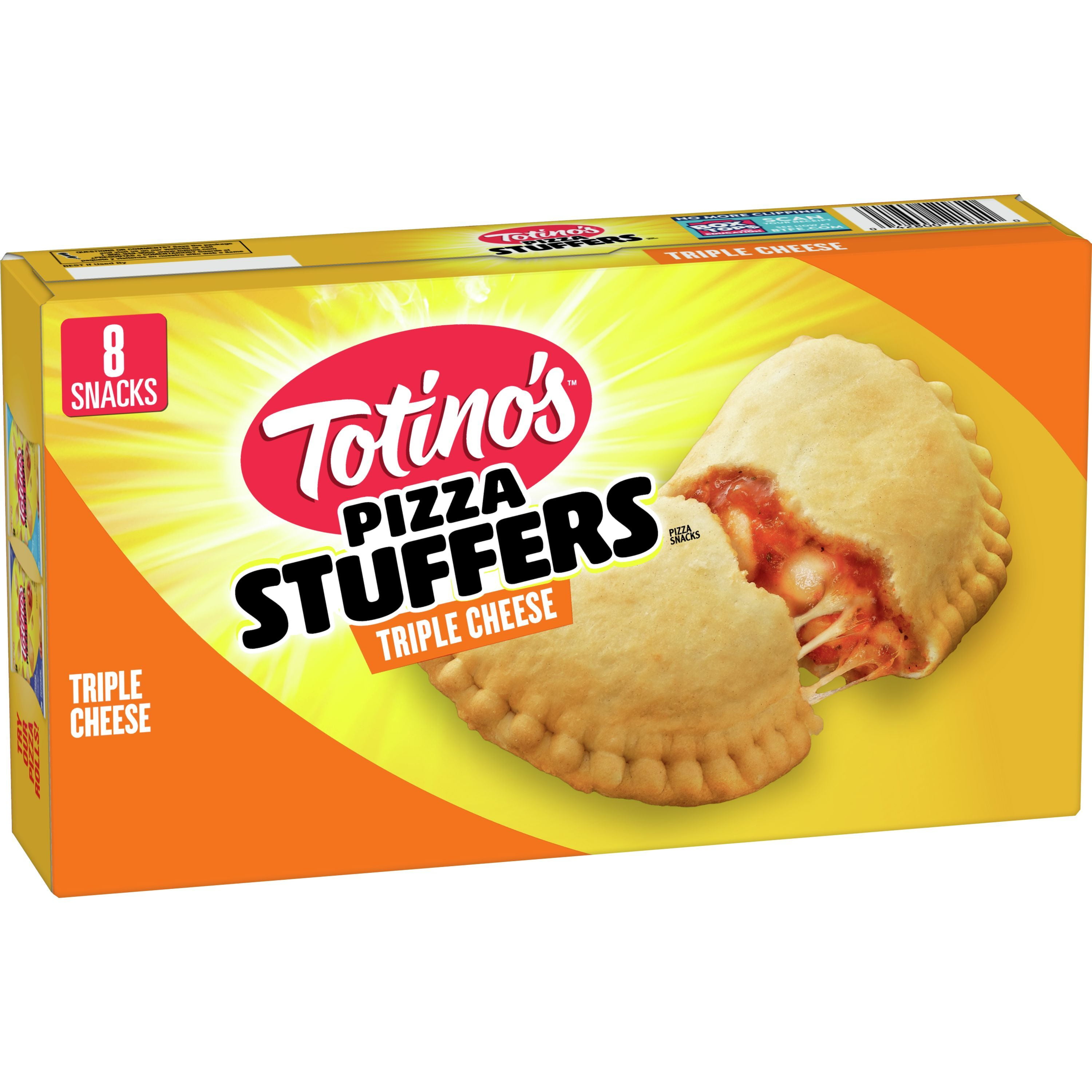 Totino's Pizza Stuffers, Triple Cheese Flavored, Frozen Snacks, 8 ct