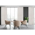 thumbnail image 2 of BEDDING CRAFT Flax Linen Curtains for Living Room 50 x 72 inch Natural Texo Lining Window Darkening Drapes- Set of 2, 2 of 5