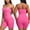 Hot Pink, variant on Viluyesy Womens Shaper Bodysuit, Tummy Control Seamless Scoop Neck Tight Fit Yoga Trainer Shapewear Green M