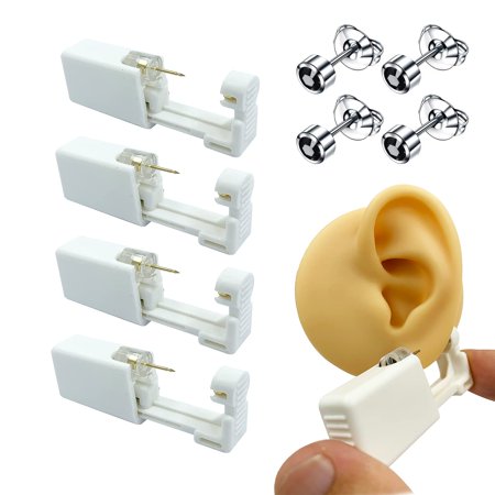 Kit Perceur D'Oreille Professionnel 98 Clous + Pistolet - Acier Inoxydable Pour Hommes Et Femmes