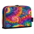thumbnail image 2 of Standing Pencil Case with Base Large Capacity Stationery Pouch Pen Bag with Zipper for Women Men Colorful Tie-dye with Swirling, 2 of 7