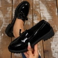 thumbnail image 2 of HomeDM Women's Low Chunky Loafers Round Toe Slip-On Dress Shoes for Casual Office Work Business, Size 5.5, 2 of 9