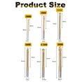 thumbnail image 2 of 6 Pack Titanium Coated HSS Twist Bits, 3-8mm Serrated Side Cut Bits Woodworking Tools for 2Xk13855, 2 of 7