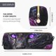 thumbnail image 3 of Easygdp Purple-Eyed Floral Leopard para Estuche de Lápices de Cuero, Estuche de Papelería de Cuero, Estuche de Gran Capacidad con Cremallera, 3 of 7