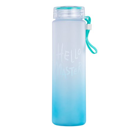 

Sports Water Cup Gradient Water Bottle 1pc Plastic Water Cup Frosted Tumbler