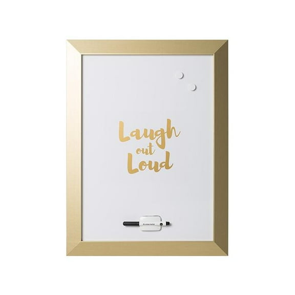 MasterVision  Quote LOL Magnetic Dry Erase Board with Gold Frame, 18 x 24 in.