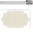 thumbnail image 5 of Home Weavers Allure Collection Cotton Bath Rug, Tufted Non-Slip Backing, Soft Absorbent, Machine Washable, 21"x34", Ivory, 5 of 9