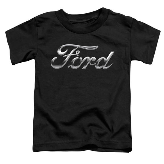 Ford Chrome Ford Logo S/S Toddler T-Shirt Black
