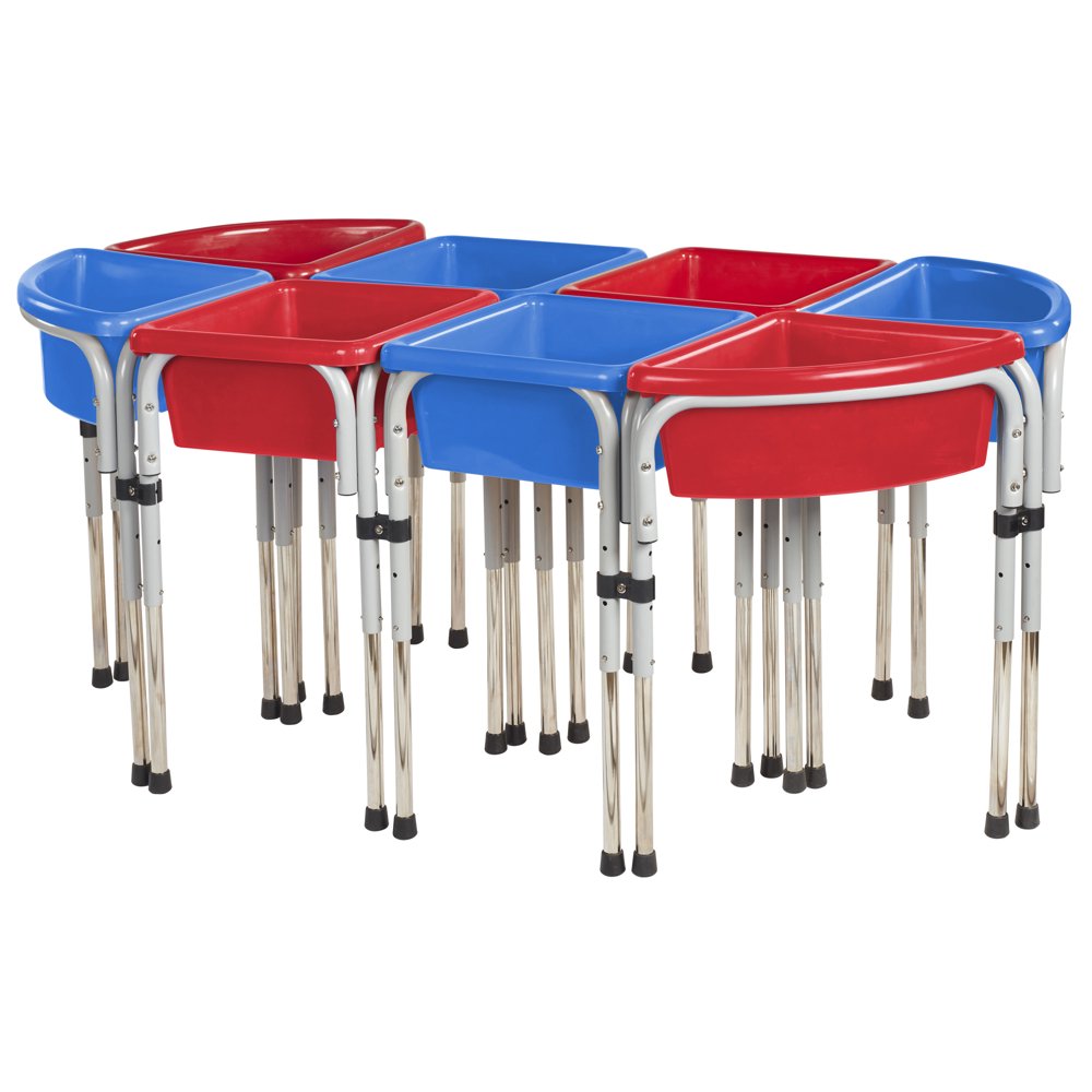 8 Station Sand and Water Play Table with Lids