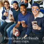 Disposable Coffee Cups with Lids 12 oz, 100 Count, To Go Coffee Cups for Hot Beverages