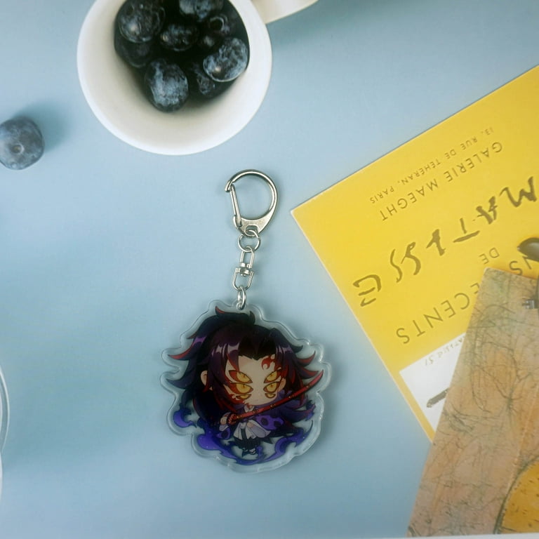 Demon Slayer Keychain Kochou Shinobu - Anime Acrylic Keyring keychains  Decor Pendant Hanging Ornament Anime Keychain