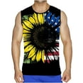 thumbnail image 1 of DPTALR Men Casual Round Neck Pullover Flag 3D Digital Printing T-shirt Tops Vest, 1 of 5