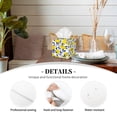 thumbnail image 3 of Tissue Tropical Lemon Box Cover Holder, Square by Xecao - Leather Decorative Organizer for Tabletop, Bathroom, Car, Office, 3 of 8