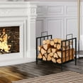 thumbnail image 3 of Costway 18''Firewood Storage Rack  Steel Firewood Storage Log Holder w/ Handle, 3 of 10