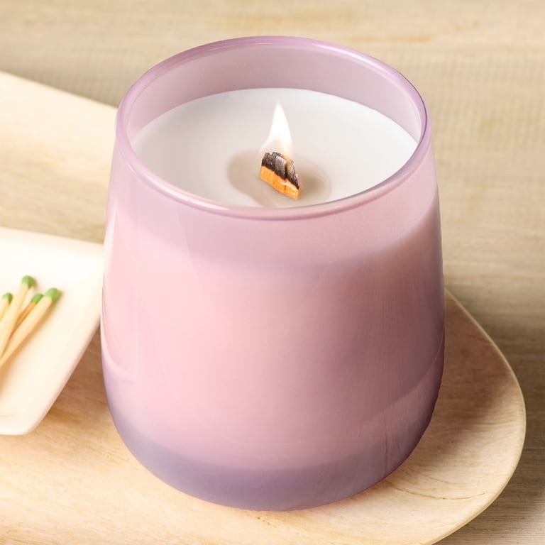 Better Homes & Gardens Intense Tobaccos Leaf and Amber Scented Wooden 1-Wick Colored Taper Jar Candle 14.5oz, Size: 14.5 oz