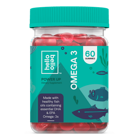 (2 pack) (2 pack) Hello Bello Omega 3 Gummies, 60 Ct