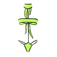 thumbnail image 1 of Trajes de baño de una pieza para mujer Traje de baño con estampado diario para mujer Traje de baño conservador de cuerpo unido Conjunto de dos piezas con falda de playa estampada, 1 of 3