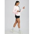 thumbnail image 6 of BALEAF Women's SPF Shirt UPF 50+ Sun Hoodie Long Sleeves Shirts Running Clothing Hiking Fishing Outdoor Lightweight Pink S, 6 of 7
