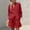 Red women two piece sets summer a1, variant on BRELIL Women Two Piece Sets Summer Casual V Neck Long Sleeve Blazer with Shorts Matching Outfits Solid Boho Loose Vacation Travel Lounge Wear, Red S