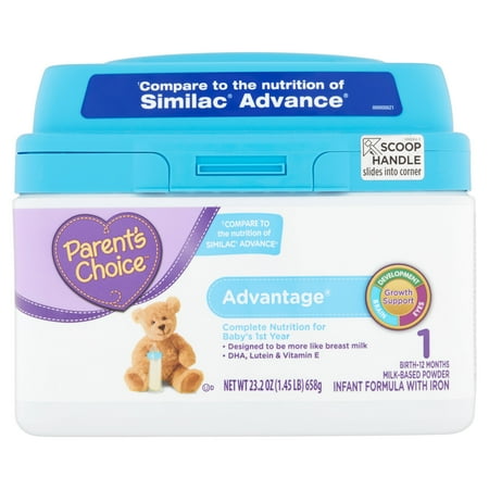 Parent's Choice Advantage Powder Infant Formula with Iron, 23.2oz