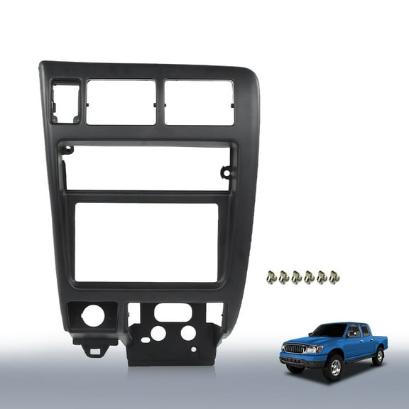 Black Center Dash Climate Control Radio Bezel Trim Fit For Toyota Tacoma 1998-2004