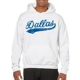 thumbnail image 4 of UGP Campus Apparel Dallas Baseball Script Hoodie - Large - White, 4 of 6