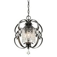 thumbnail image 3 of Golden Lighting Ella 3-Light Semi-flush in Brushed Etruscan Bronze, 3 of 4
