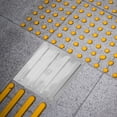 thumbnail image 4 of Tactile Warning Indicator 1Set Stainless Steel Blind Tile Design For Subways And Airports 30x30x0.2in, 4 of 8