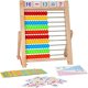 thumbnail image 1 of Marco de cálculo con regla de cálculo Bestdon, ábaco de escuela primaria para niños para contar y aritmética, 100 cuentas multicolores con palos para contar, tarjetas numéricas del alfabeto, 1 of 7